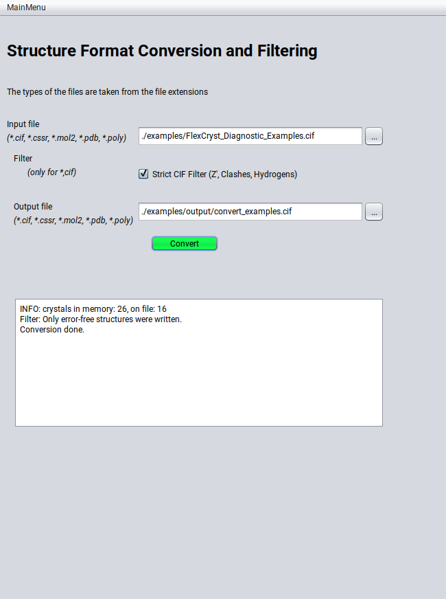 FlexCryst Converter GUI